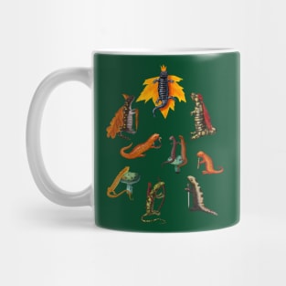 Salamanders and Newts in a Medieval Forest Kingdom Mug